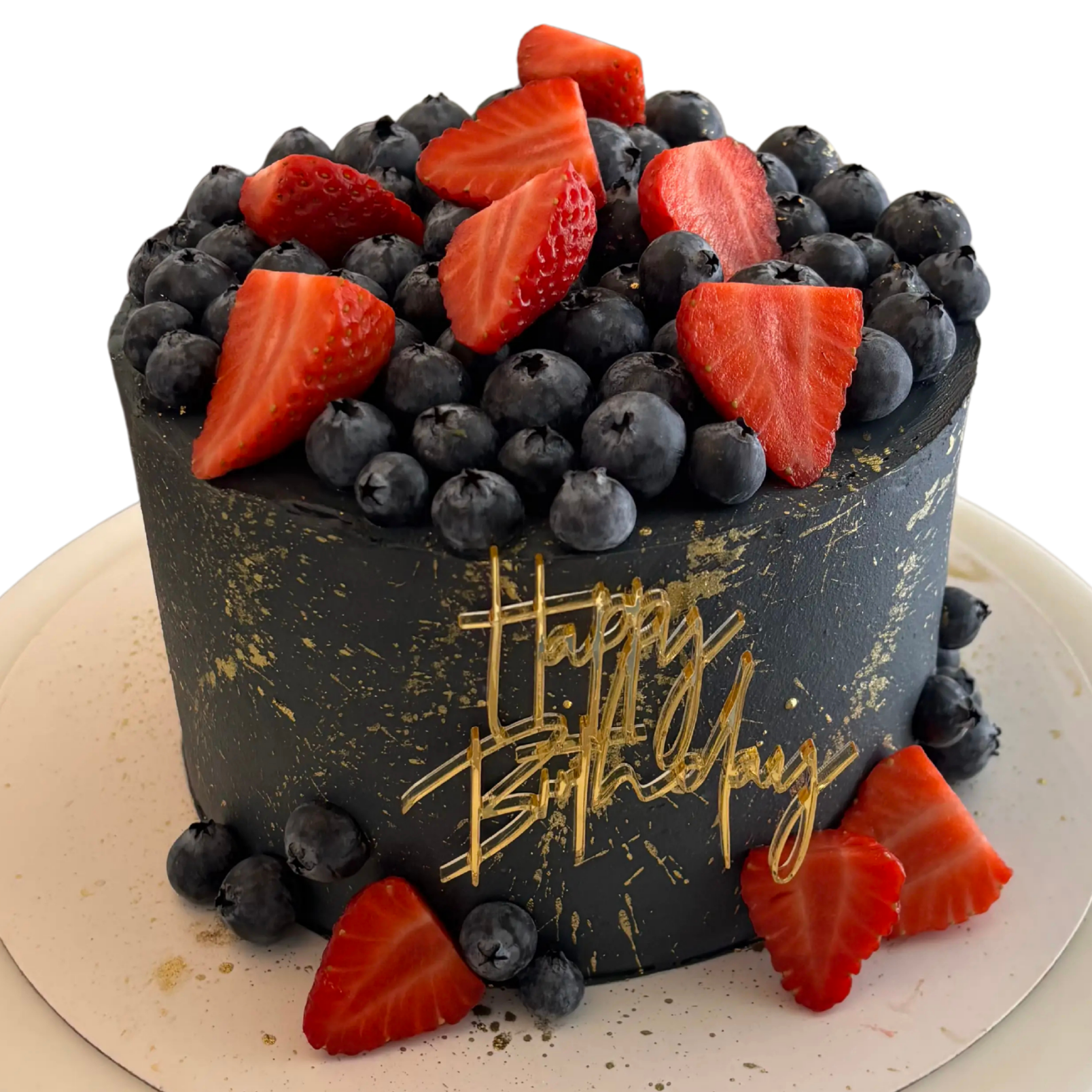 Pastel de fresas personalizado